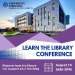 Learn the Library Conference, August 19, 2026, 9:00 a.m. - 3:00 p.m. on August 19, 2026